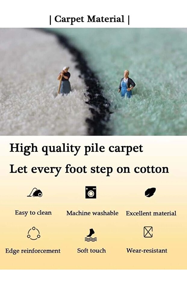 سجادة مستطيلة ناعمة الملمس متعددة الألوان 200×300 سم - 6