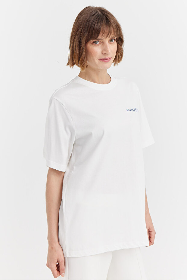 Kadın Pamuklu Basic T-shirt - 3