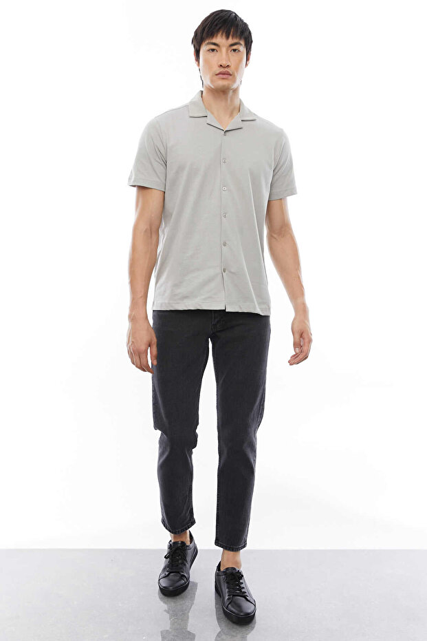 Regular Devrik Yaka Gömlek - 7