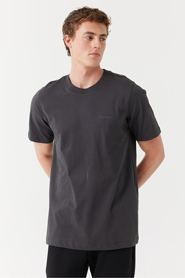 Erkek Bisiklet Yaka Basic T-shirt - 5