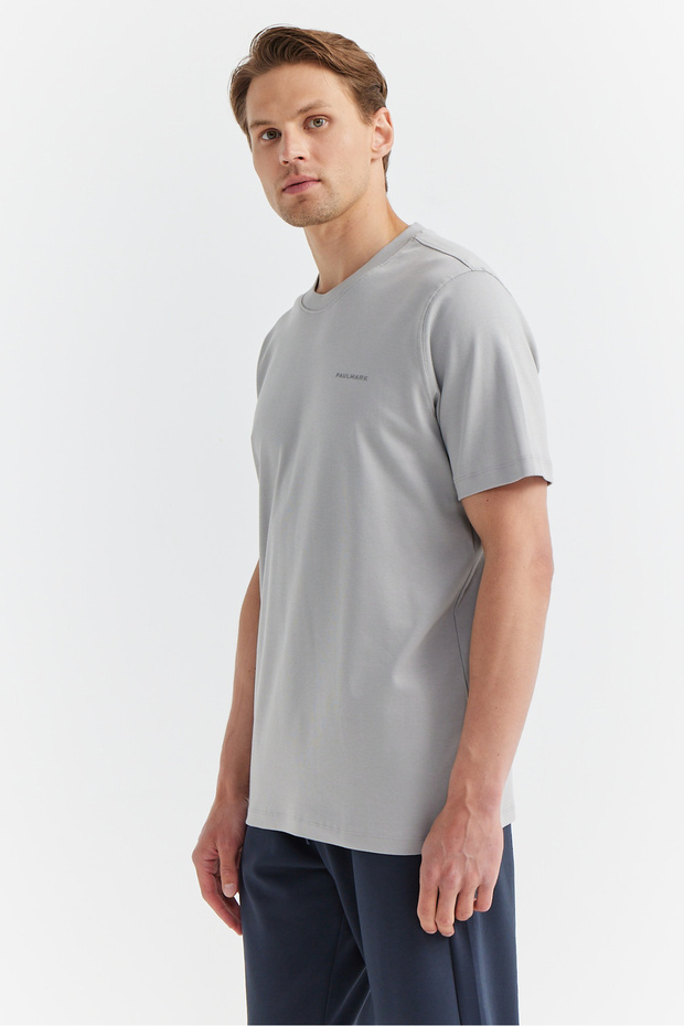 Tricou basic cu guler rotund pentru bărbați - 2
