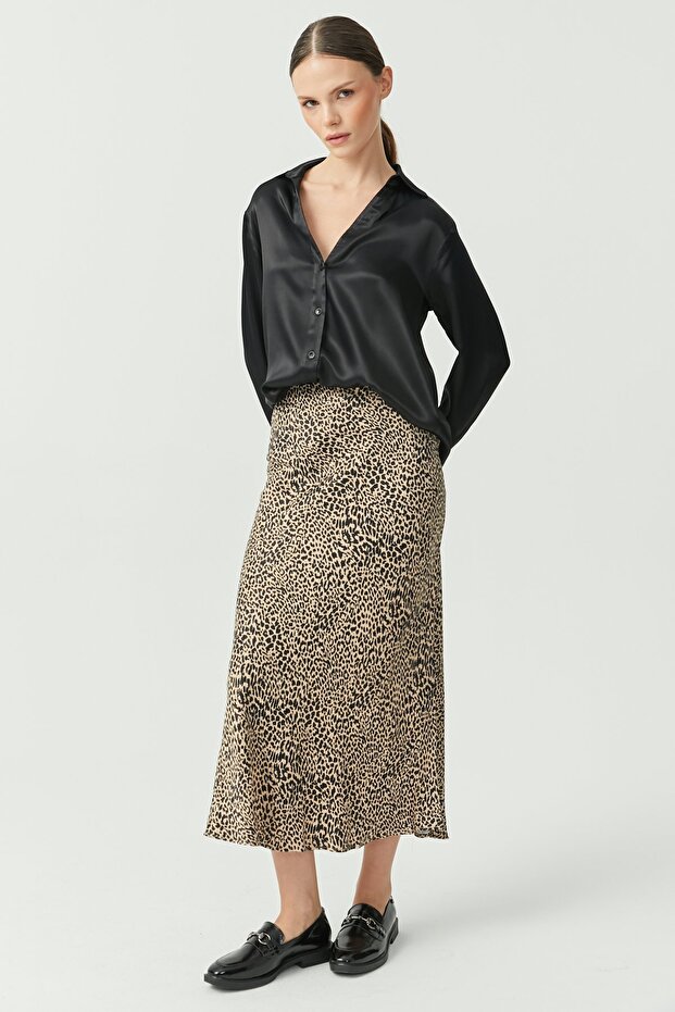 Fusta de damă cu model leopard - 3