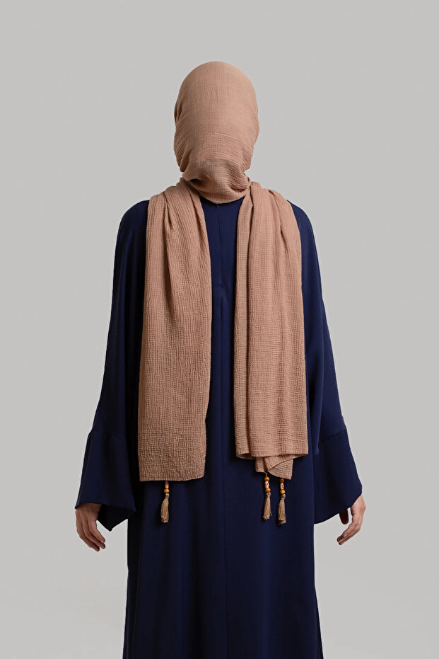 Sofya Krep Dökümlü Tunik - Lacivert - 5