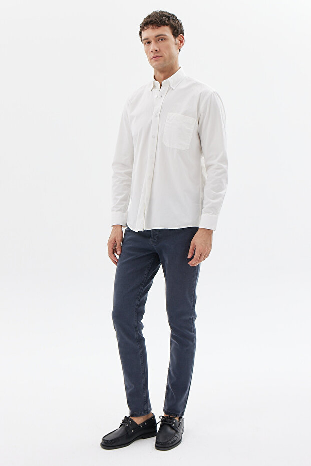 Erkek Cepli Regular Gömlek - 6