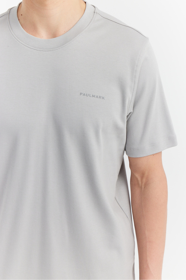 Tricou basic cu guler rotund pentru bărbați - 8