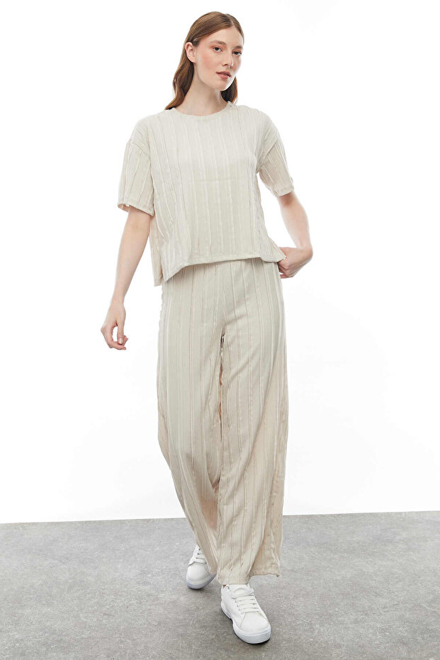 Dikiş Detaylı Bluz - 8