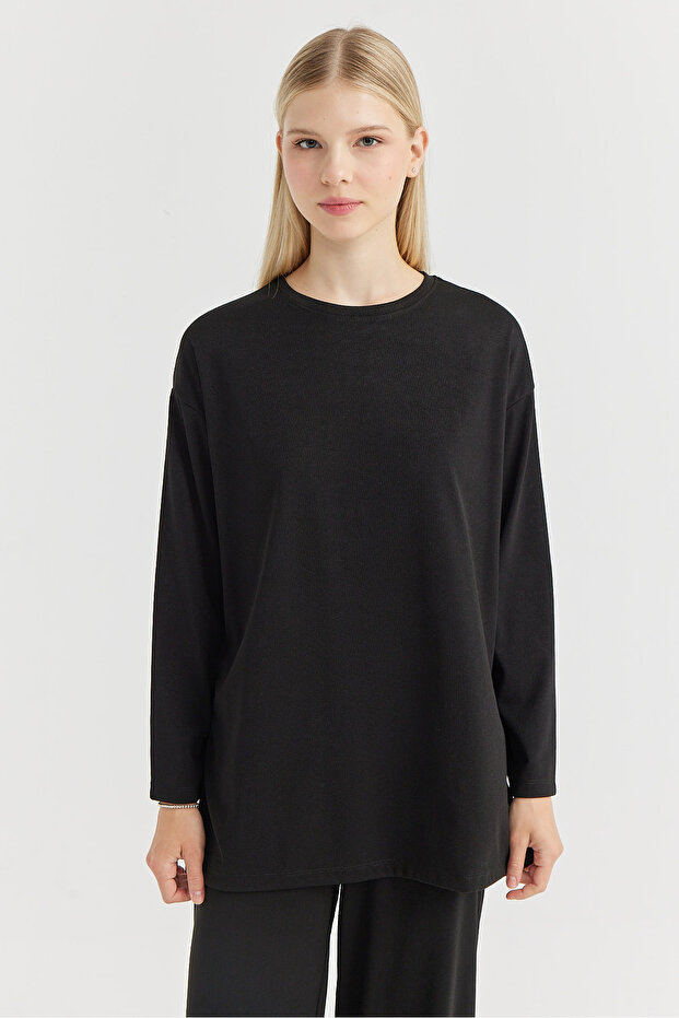 Bluză cu mânecă lungă de damă - 1