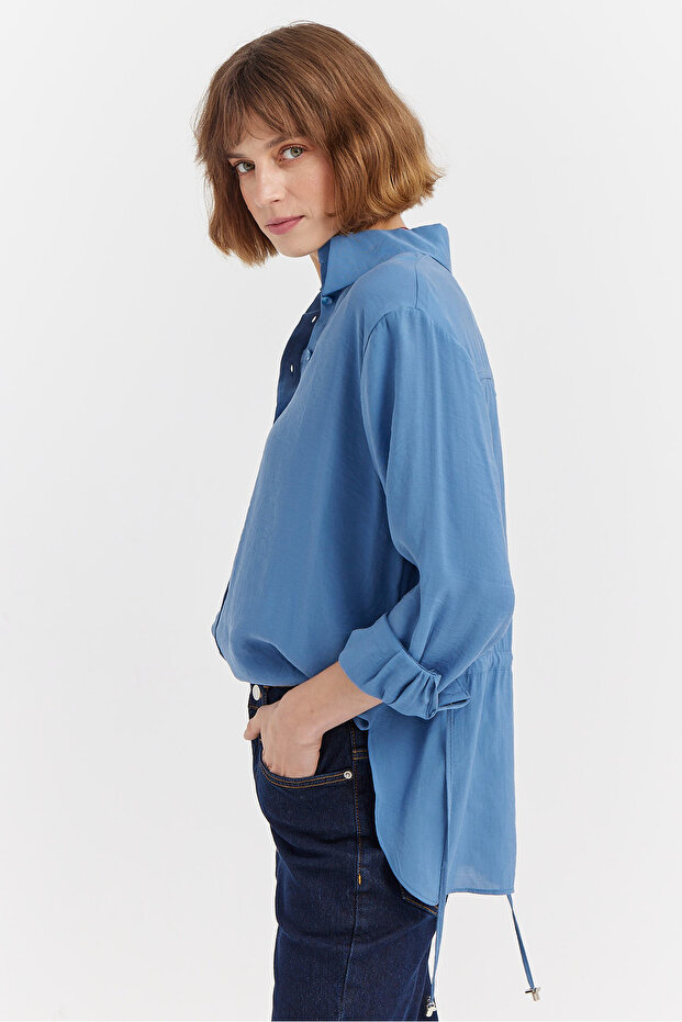 Kadın Yumuşak Dokulu Basic Gömlek - 3