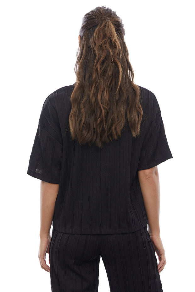 Dikiş Detaylı Bluz - 8