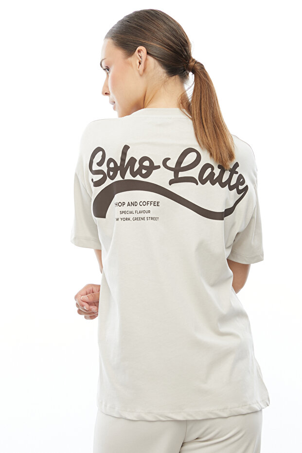 Μπλουζάκι Coffee Printed Oversize - 7