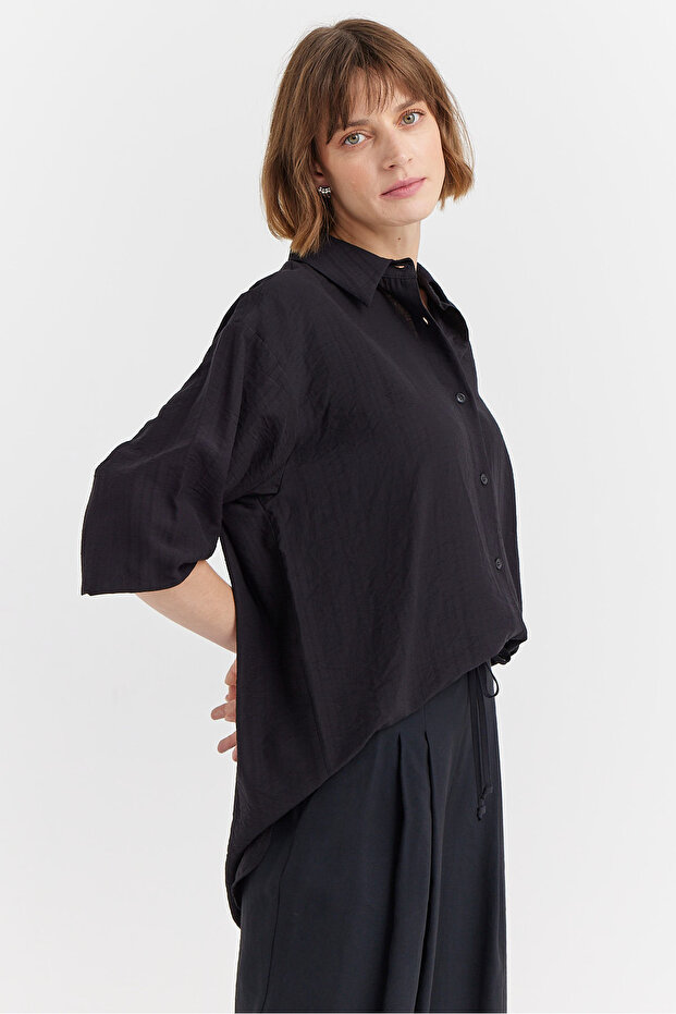 Kadın Oversize Gömlek - 3