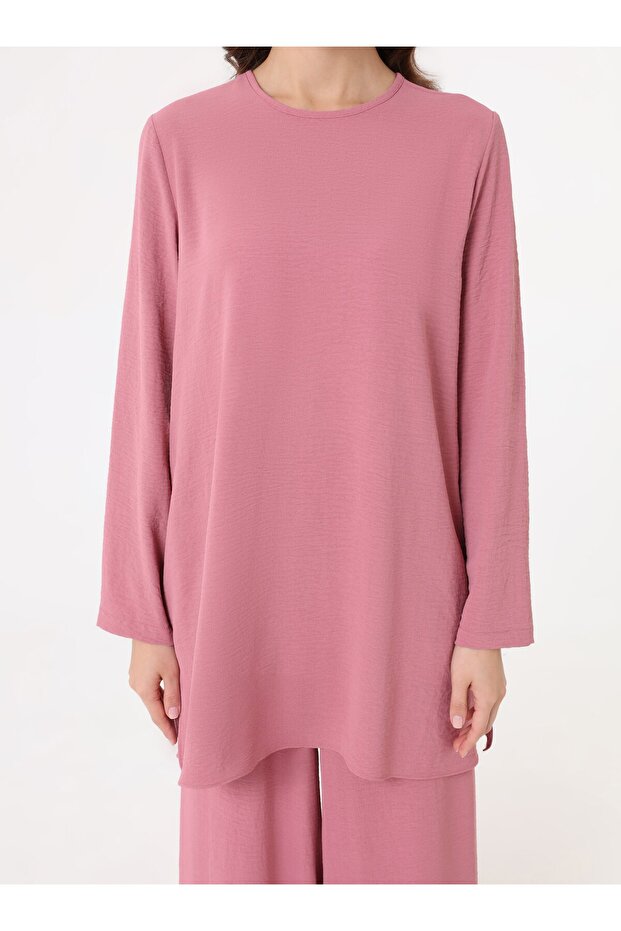 طقم مكون من قطعتين من Aerobin Basic - تونيك وبنطلون - وردي غامق - - 3