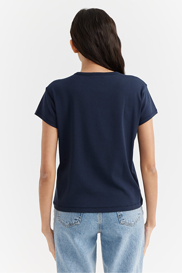 Kadın Basic T-shirt - 8