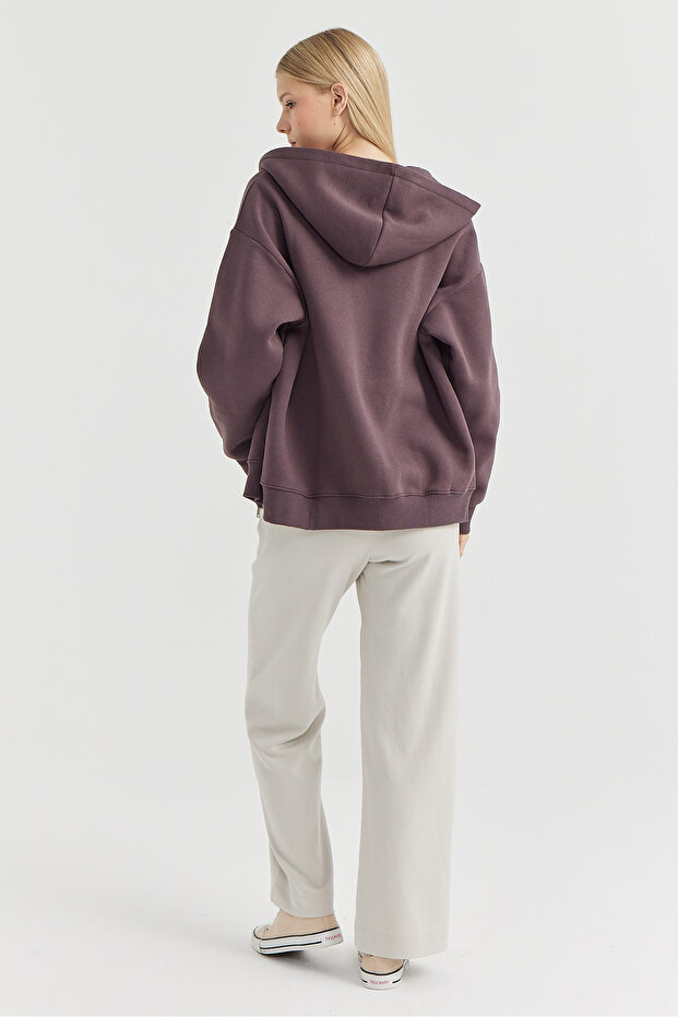 Kadın Önden Dikişli Sweat Alt - 4