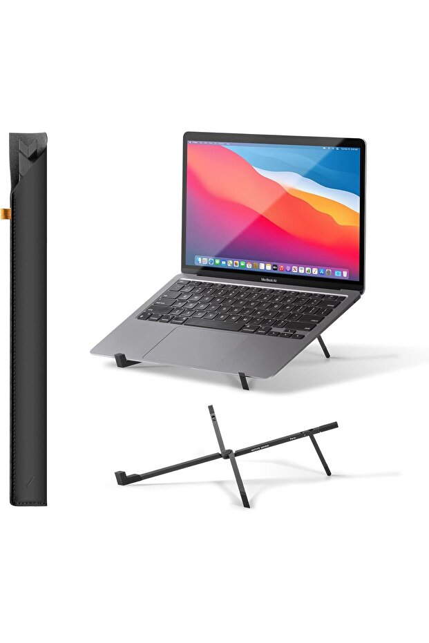 Fold Ultra-Slim Foldable Laptop Stand - Portable (Black)