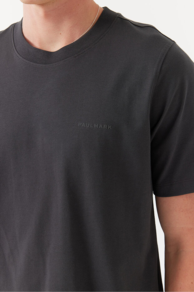 Erkek Bisiklet Yaka Basic T-shirt - 7