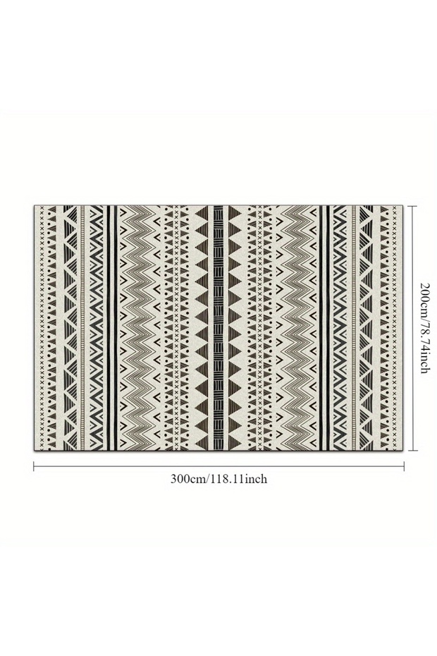 سجادة مستطيلة ناعمة الملمس متعددة الألوان 200×300 سم - 3