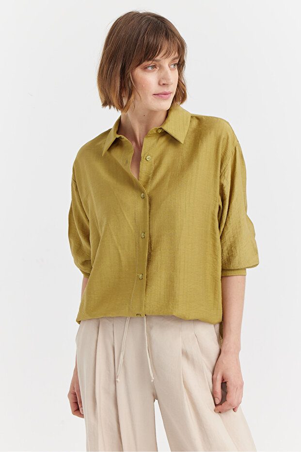 Kadın Oversize Gömlek - 1