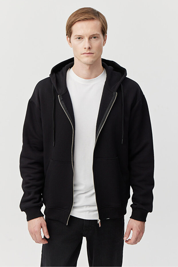 Erkek Kapüşonlu Sweat Üst - 1