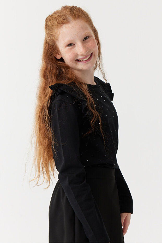 Devojčica, bluza sa kamenčićima - 4