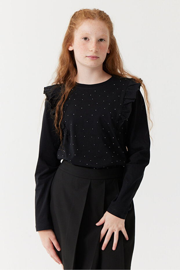 Devojčica, bluza sa kamenčićima - 5