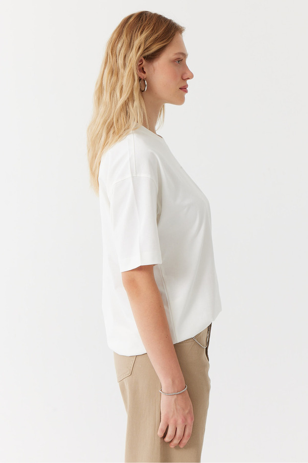 Kadın Basic T-shirt - 4