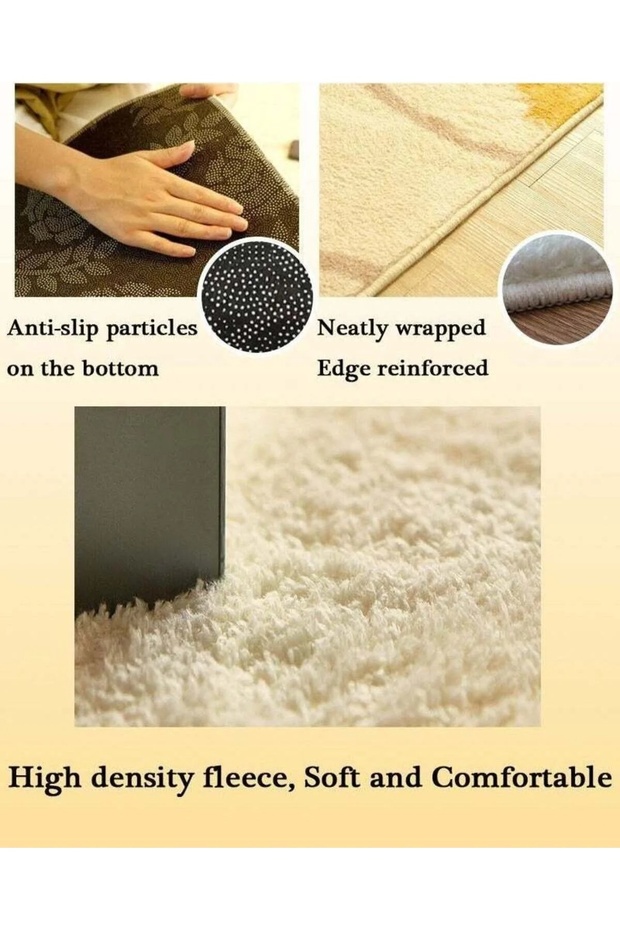 سجادة مستطيلة ناعمة الملمس متعددة الألوان 200×300 سم - 7