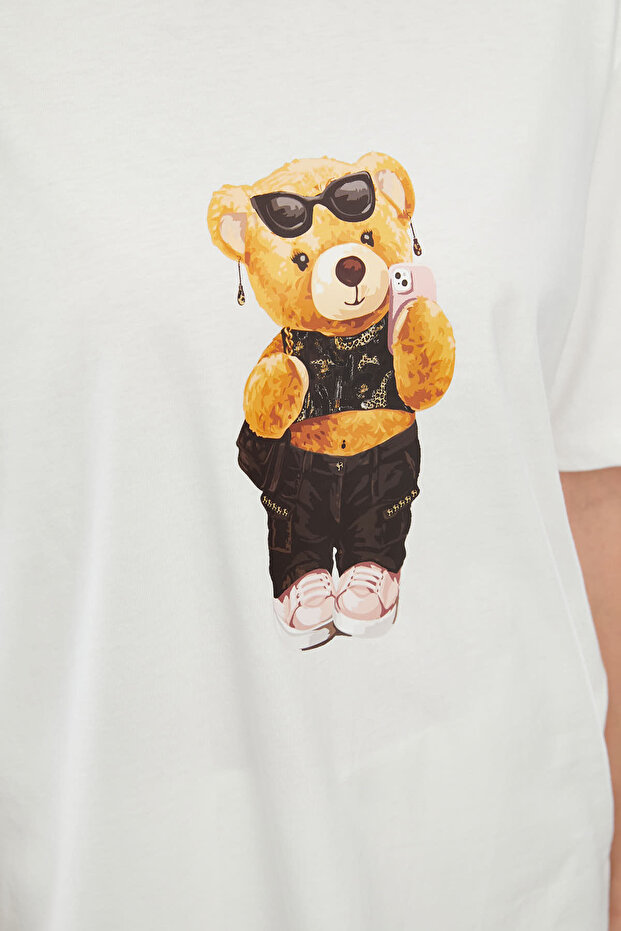 Baskılı Basic T-shirt - 7