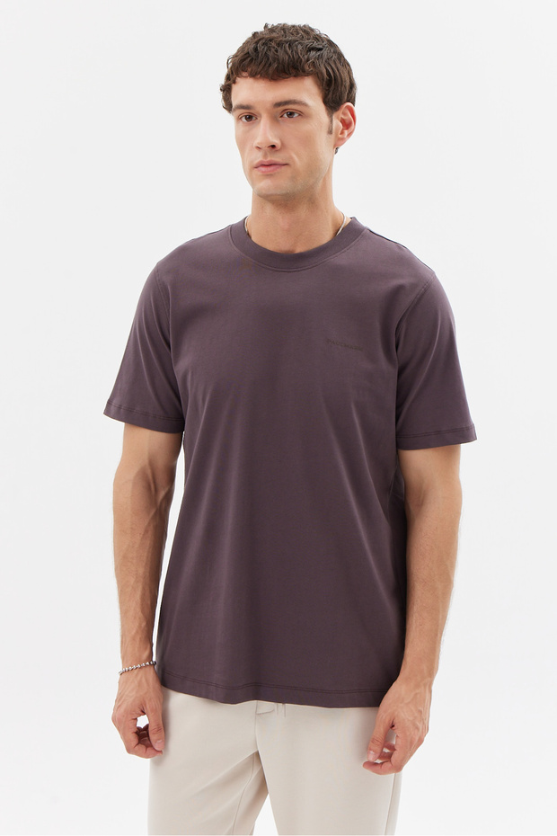 Erkek Bisiklet Yaka Basic T-shirt - 6