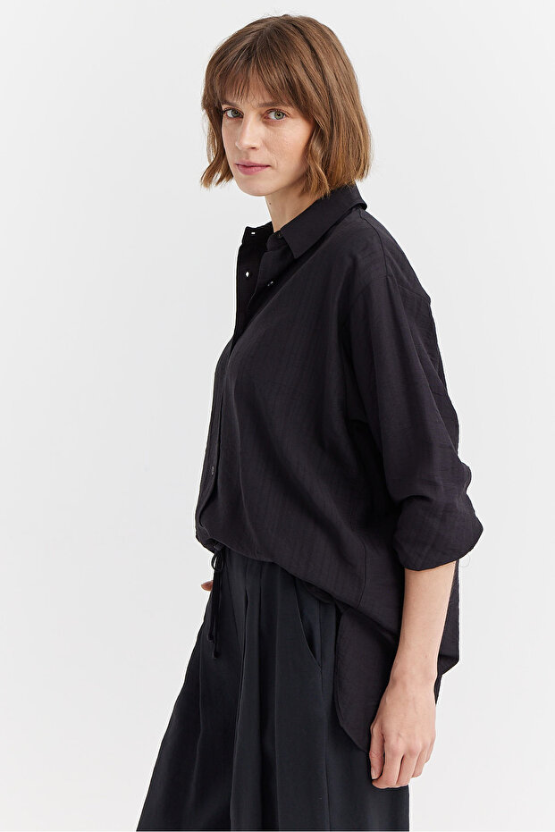 Kadın Oversize Gömlek - 2