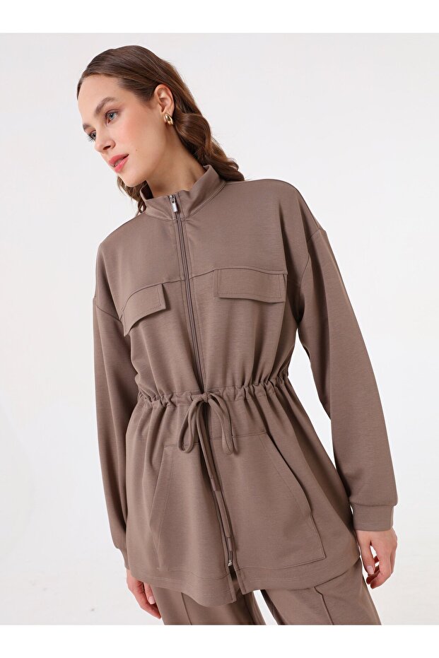 Модерен двукомпонентен костюм - Vison - - 2