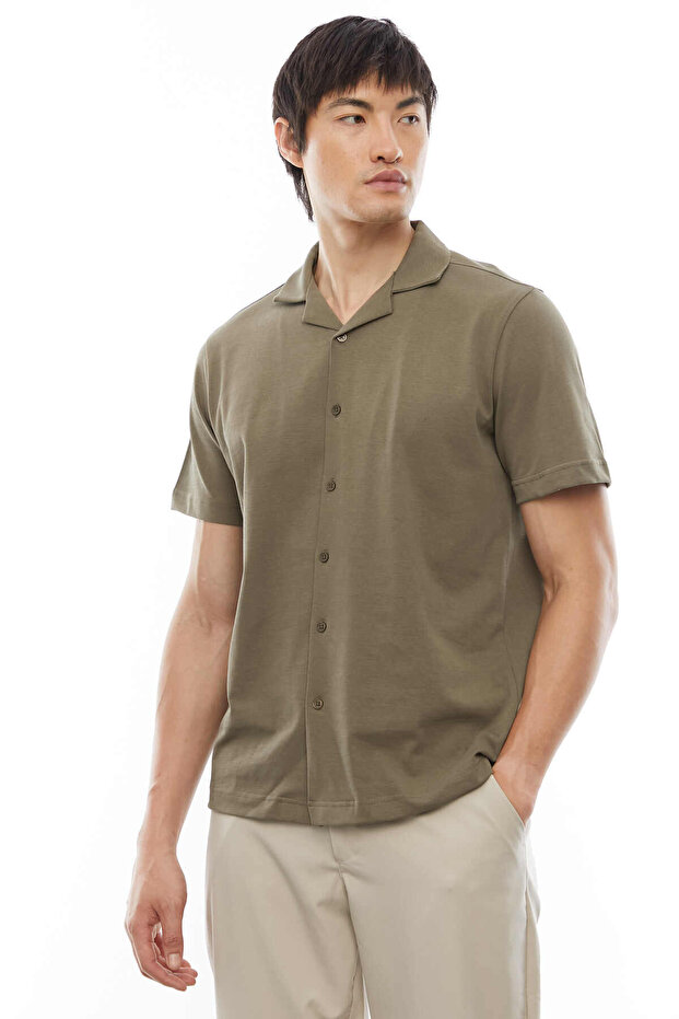 Regular Devrik Yaka Gömlek - 2