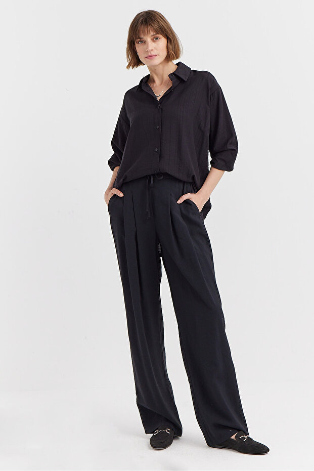 Kadın Oversize Gömlek - 4