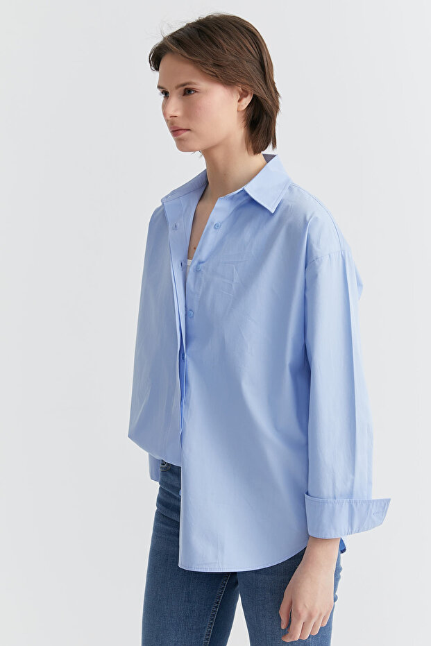 Kadın Basic Gömlek - 3