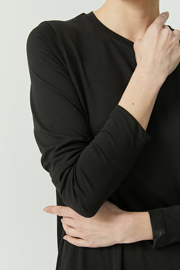 Kadın Uzun Basic Elbise - 8