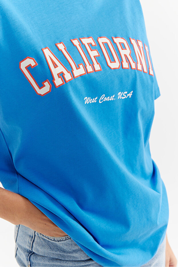 Kadın Baskılı Basic T-shirt - 7