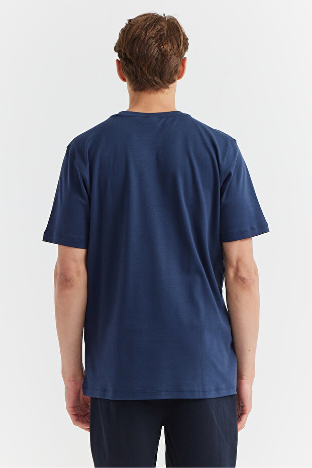 Erkek Bisiklet Yaka Basic T-shirt - 6