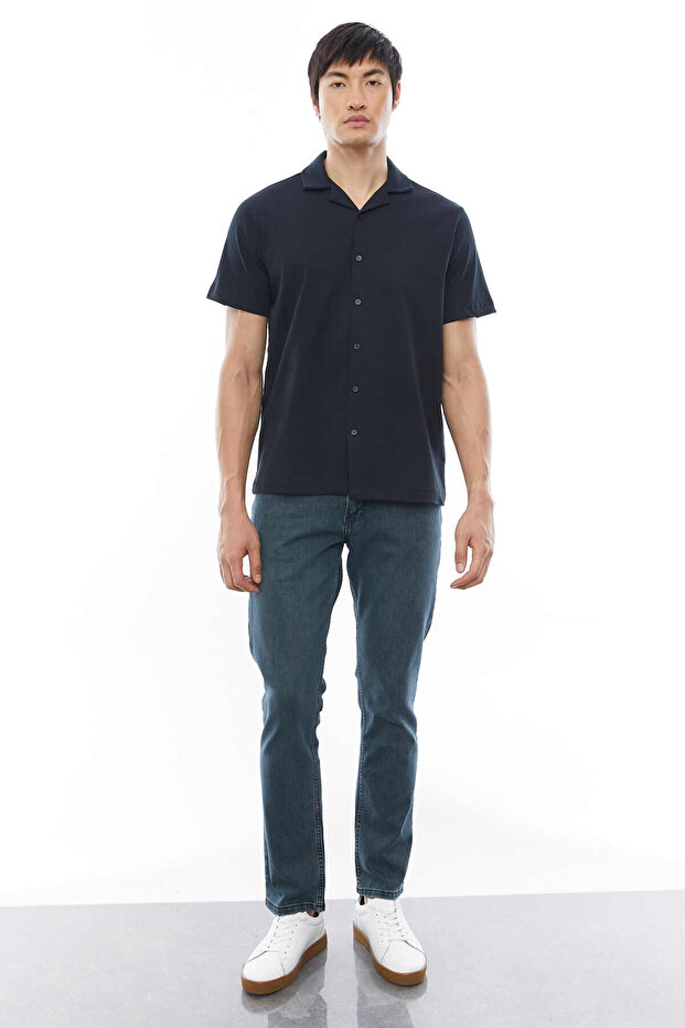 Regular Devrik Yaka Gömlek - 7