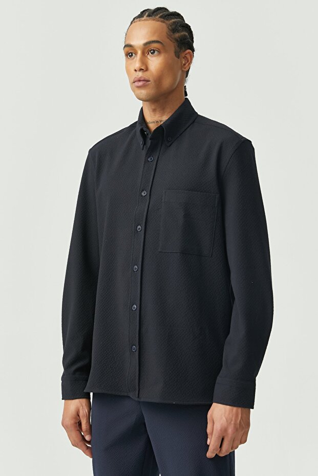 Regular Dokulu Gömlek - 2