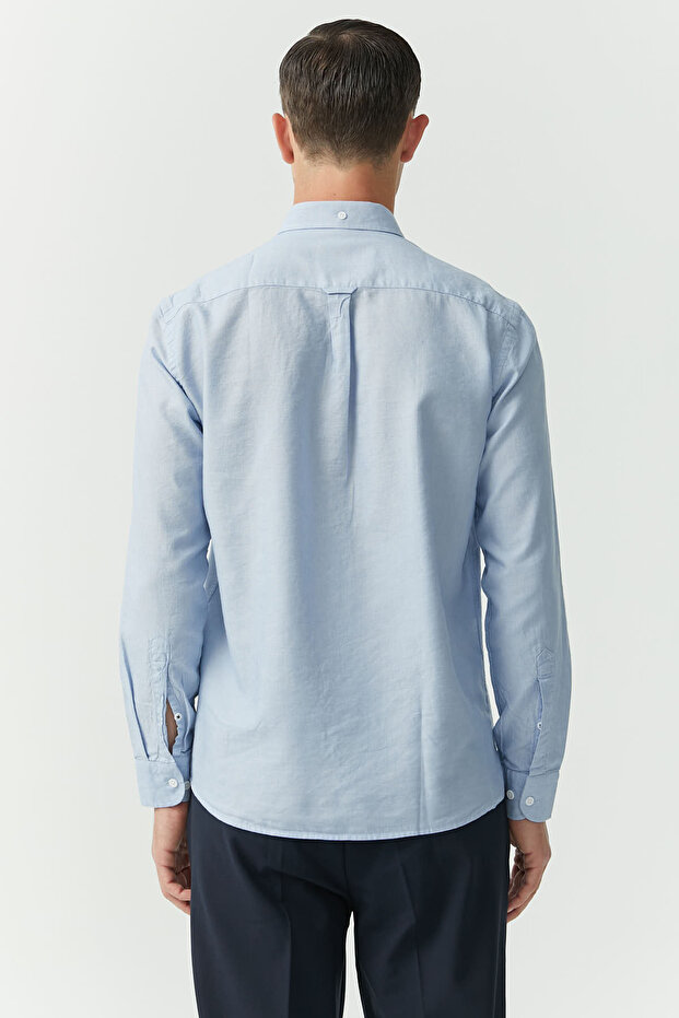 Collared Buttoned Relaxed Shirt - 6