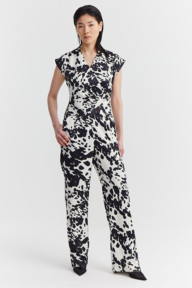 Pantaloni de damă cu model - 8