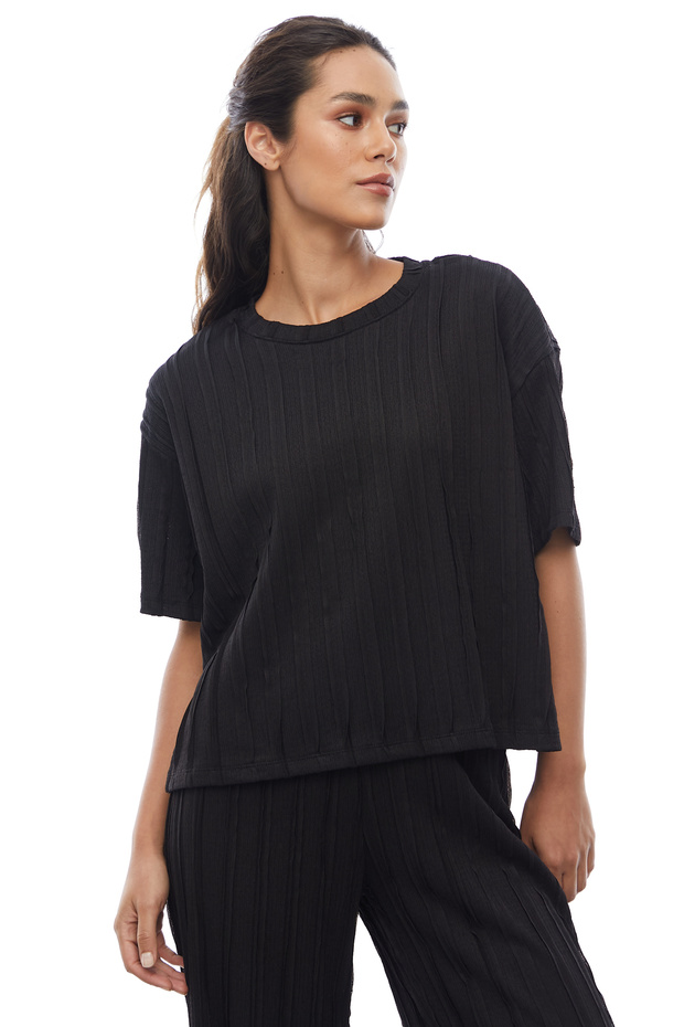 Dikiş Detaylı Bluz - 5