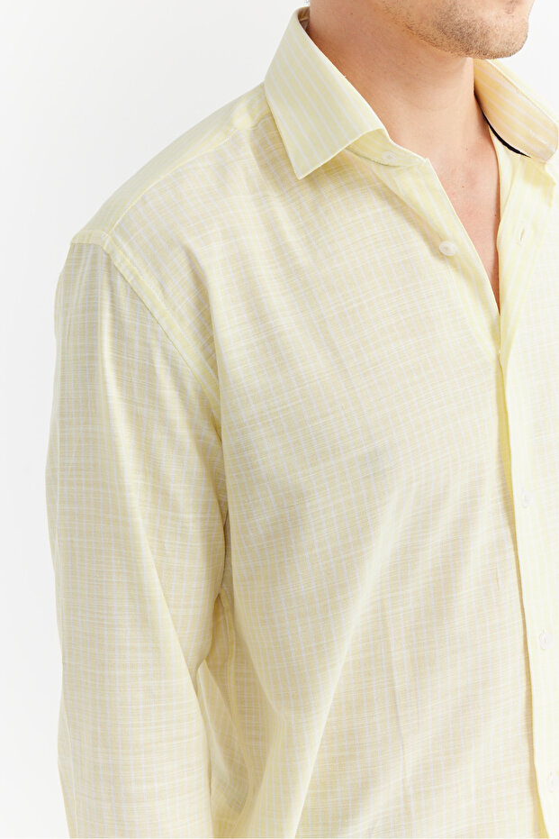 قميص منقوش مخطط للرجال - 7