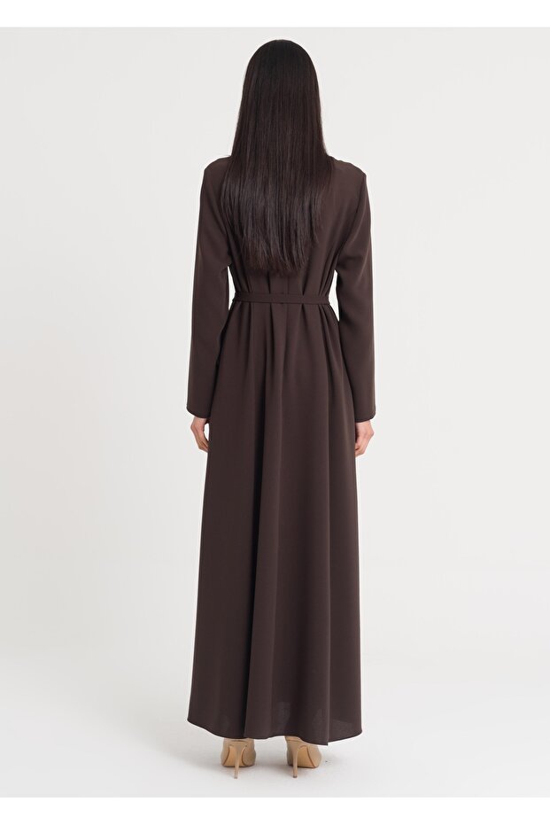 Lazer Yapraklı Elbise - 3