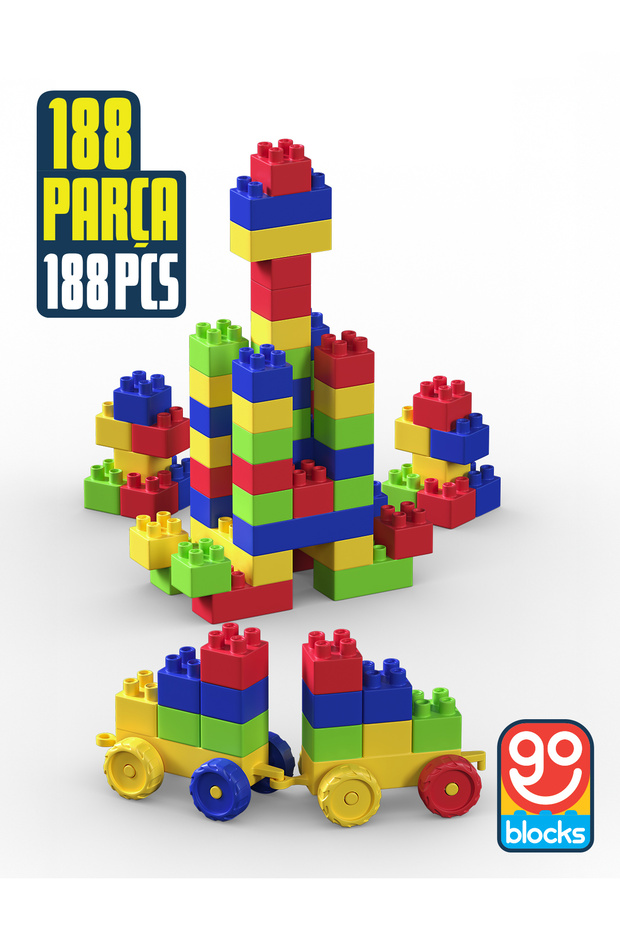Go blocks 188 Parça Saklama Kutulu Yapı inşa Seti yapı blok seti - 4