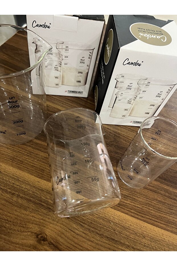 3 lü cam ölçü bardağı - 2