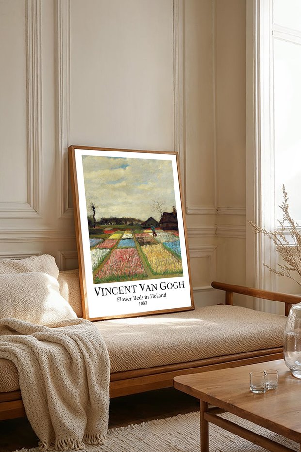 One Piece Wooden Framed Living Room Hall Kitchen Painting Van Gogh Paintings Tk2267