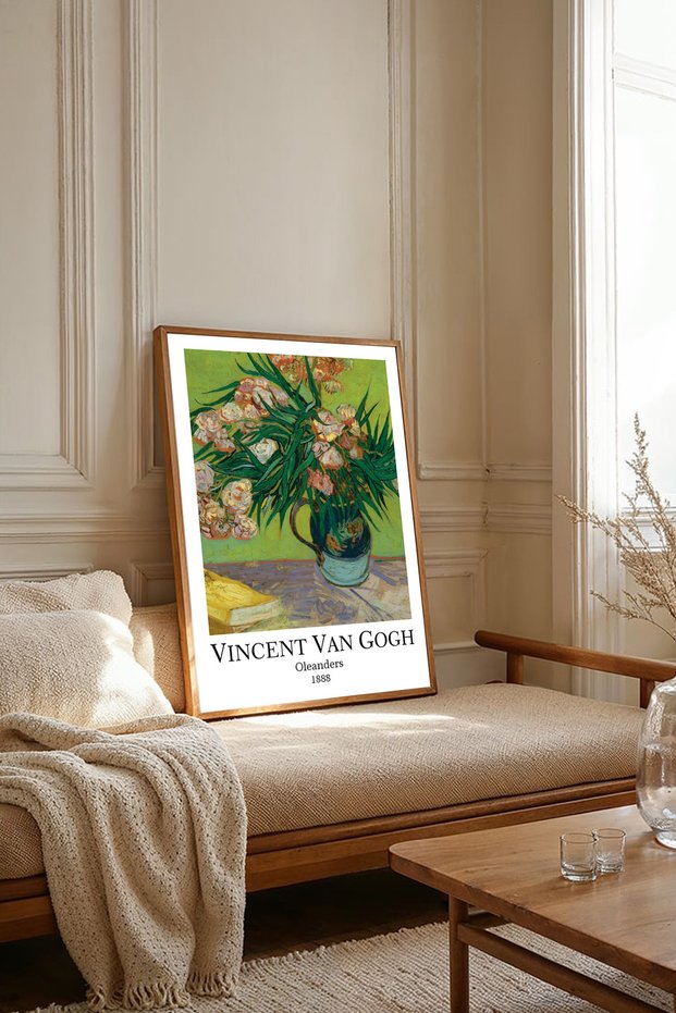 One Piece Wooden Framed Living Room Hall Kitchen Painting Van Gogh Paintings Tk2277