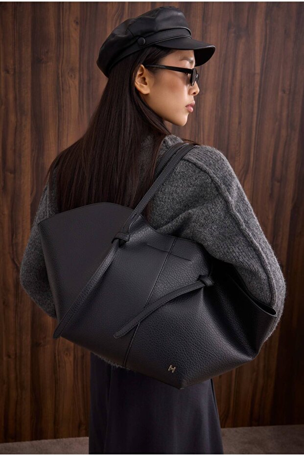 Maxi Shopper Çanta Siyah - 4