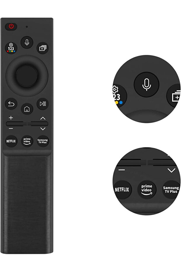 Universal Replacement Voice Remote for Samsung Smart TVs with Voice and Streaming Buttons